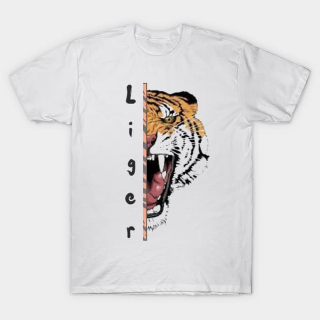 Liger the tiger T-Shirt by Aassu Anil